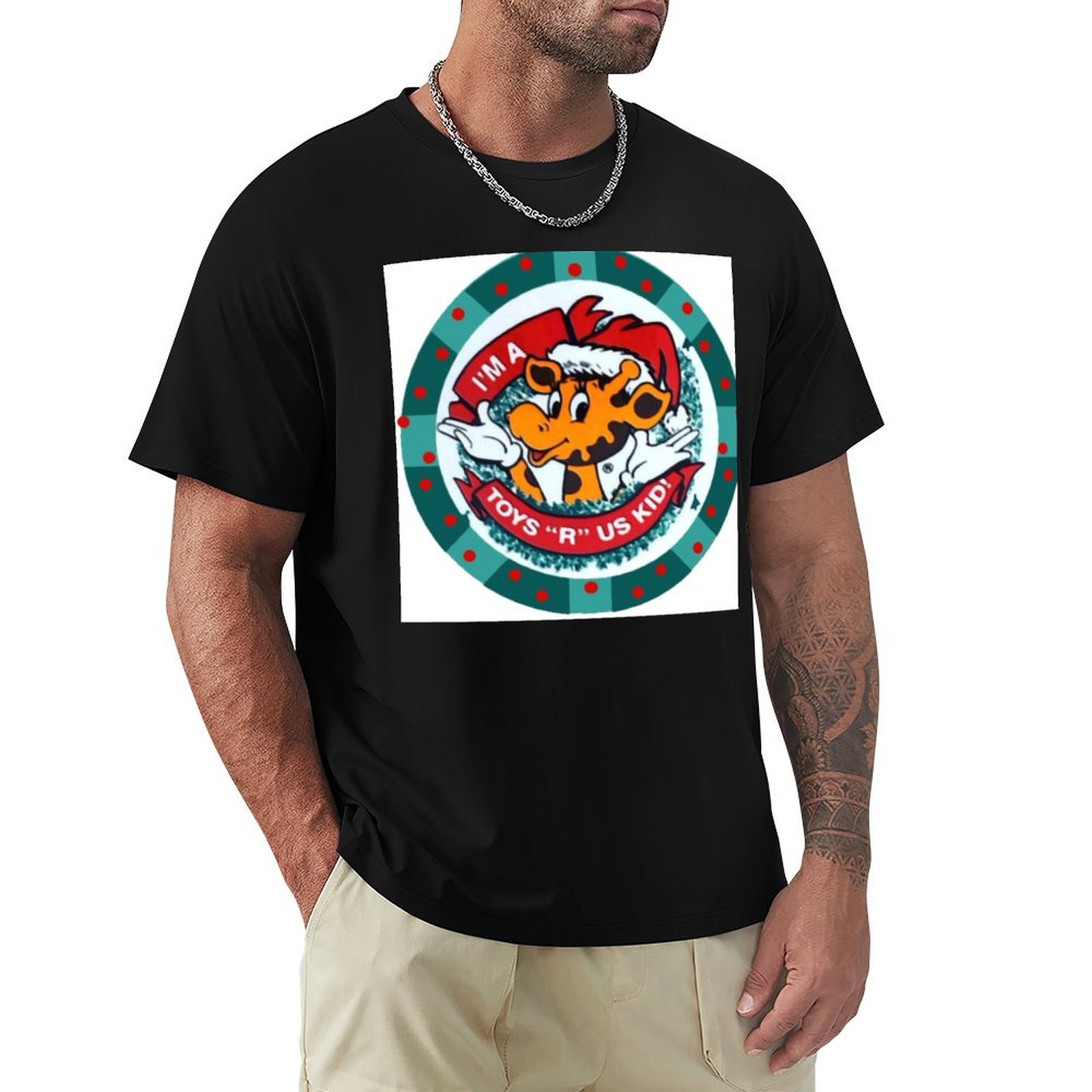 Kids Toys Logo - Retro Geoffrey the Giraffe Holiday Logo