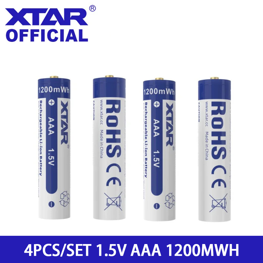 Kids Toys Deals - XTAR 4PCS 1.5V AAA Battery 1200
