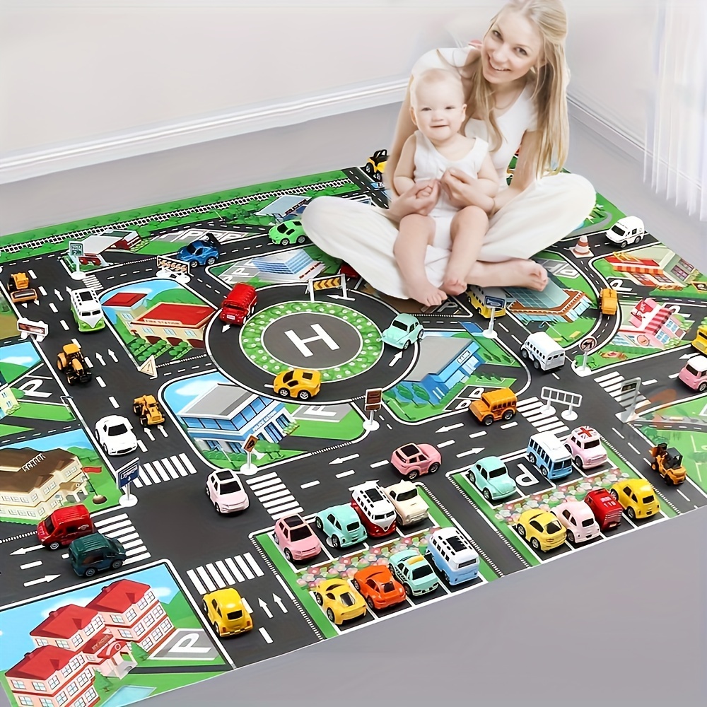 Kids Toys Car - 1pc, City Traffic Play Mat, Large