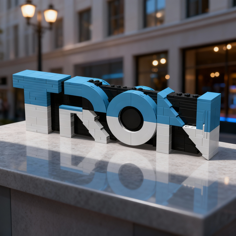 Kids Toys Logo - 328pcs MOC Tron Logo Disneieny Model
