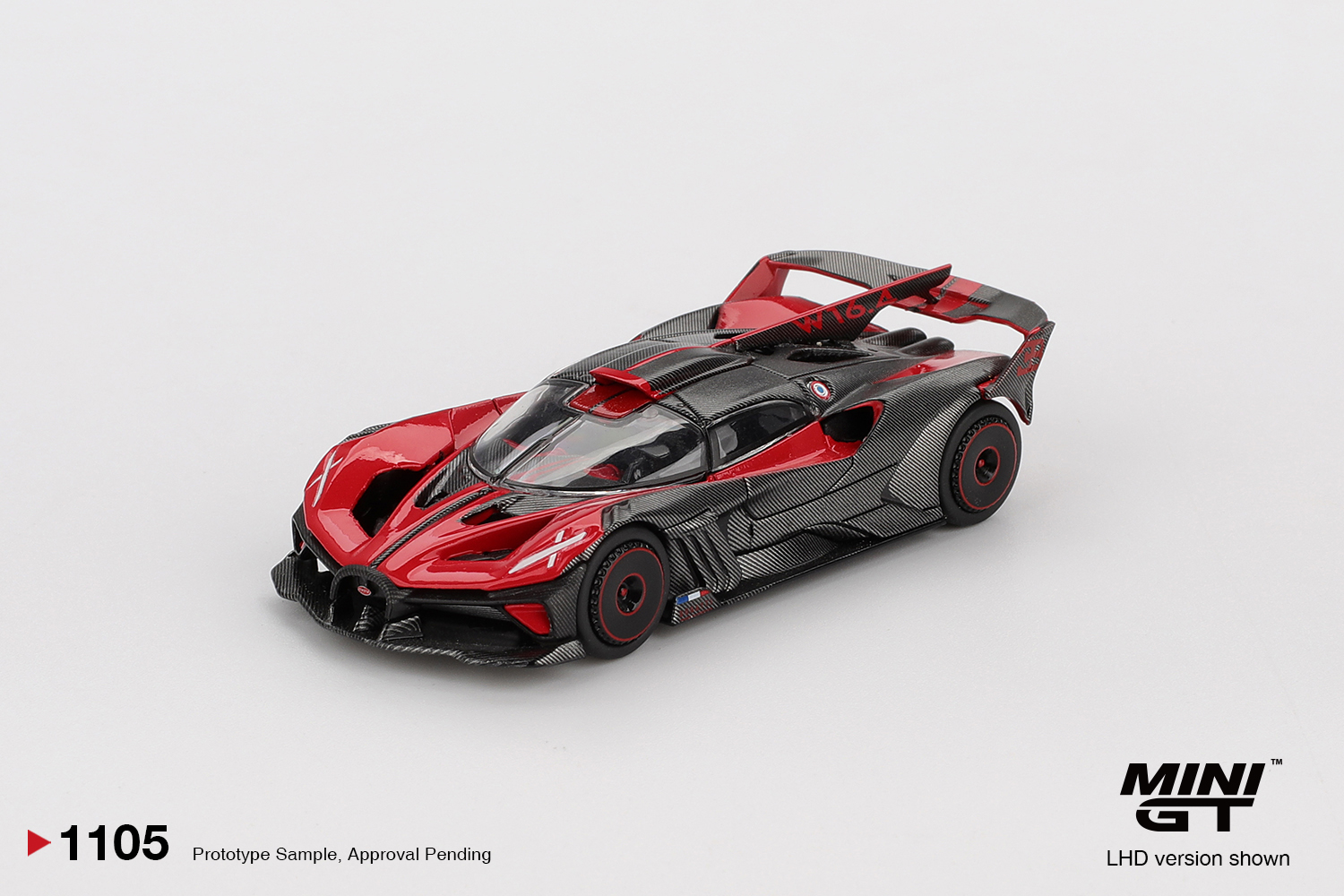 Kids Toys Car - MINIGT 1/64 Bugatti Bolide Red MGT01105-CH