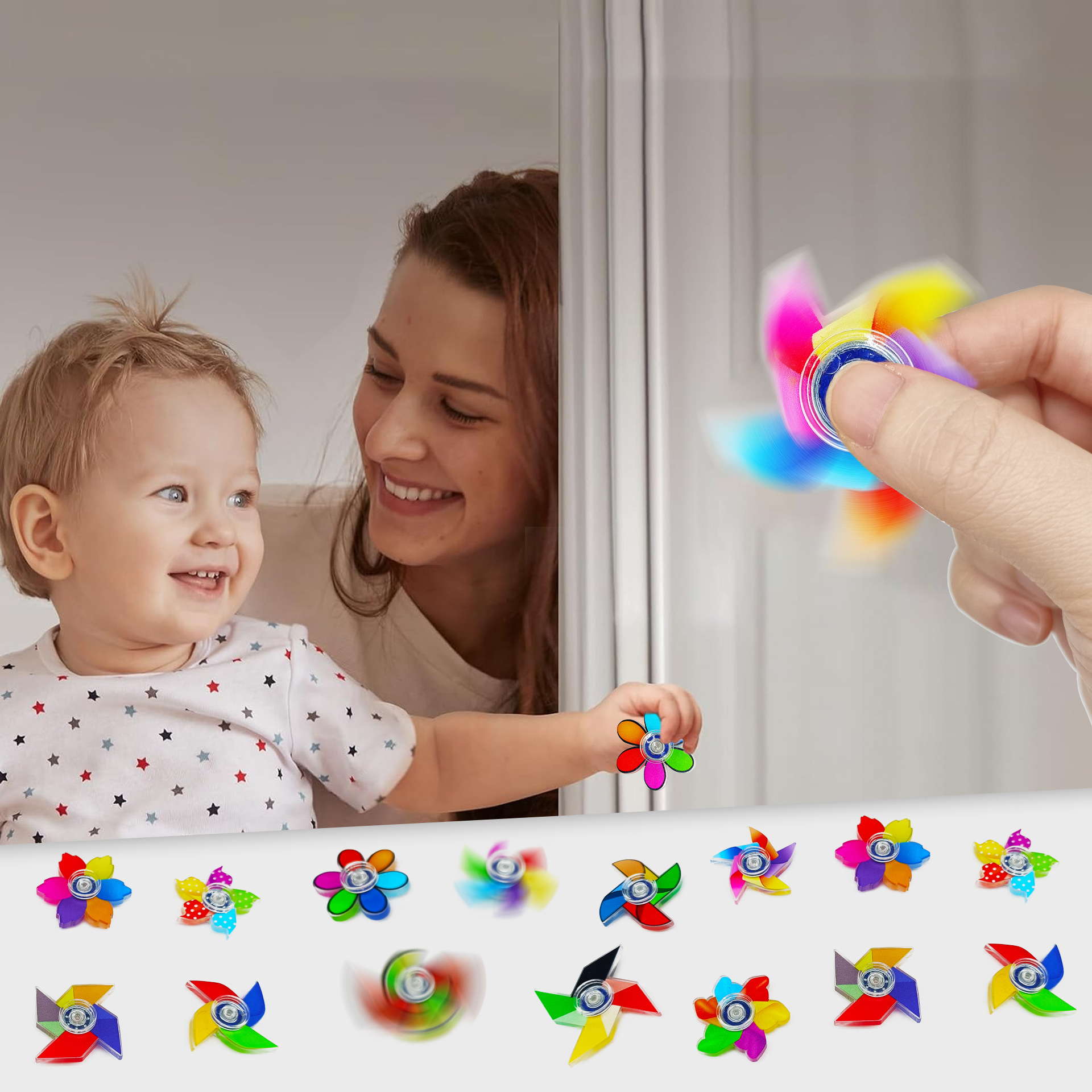 10Pcs Funny Colorful Windmill  - Top Kids Xmas Toys 评论和价格