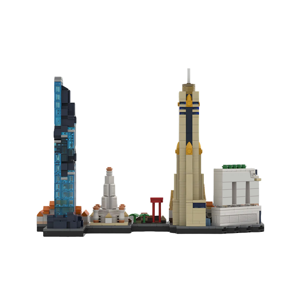 Gobricks MOC Bangkok Skyline B - Kids Toys Bangkok 评论和价格