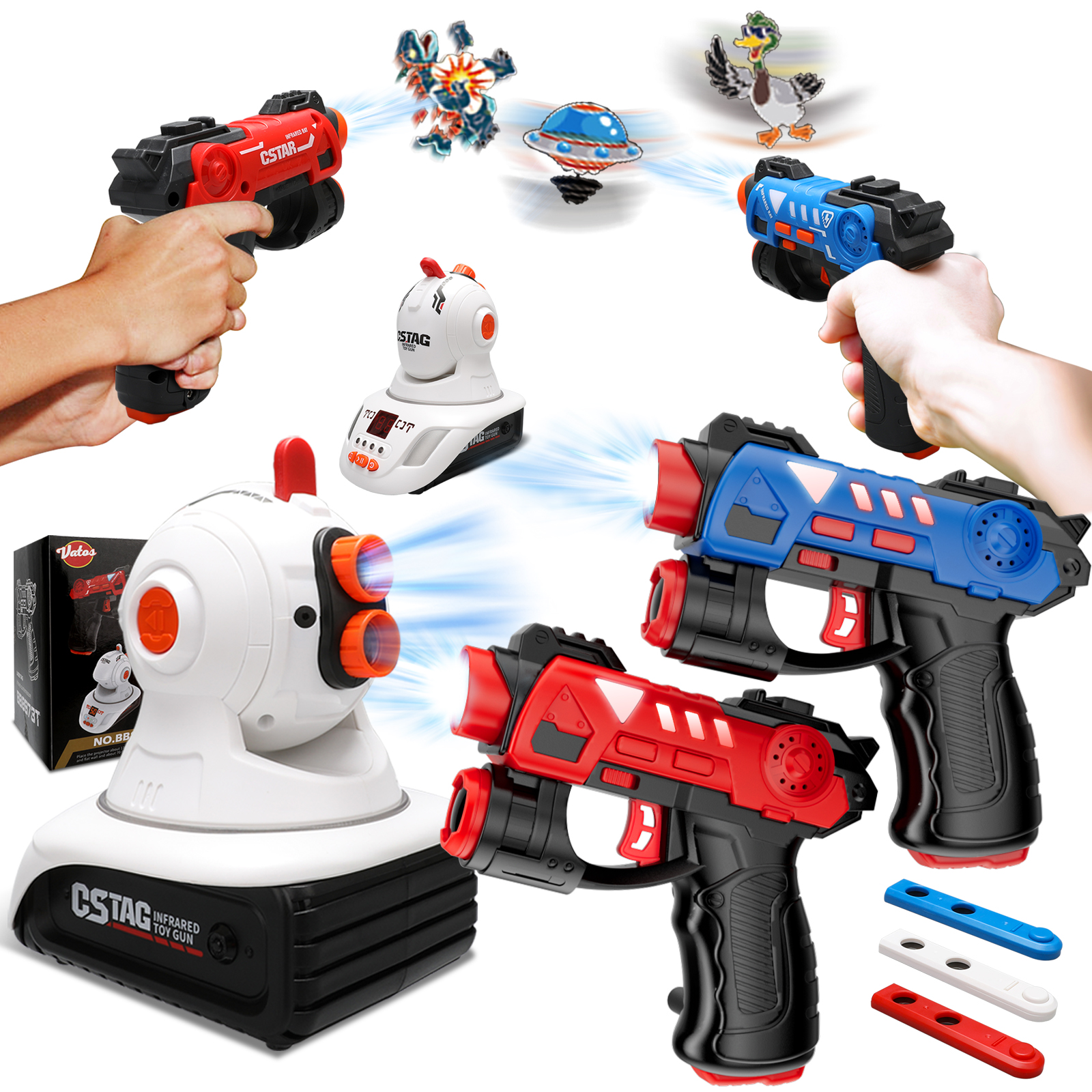 CSTAG Projector Duck UFO Hunti - Laser Tag Set Kids 评论和价格