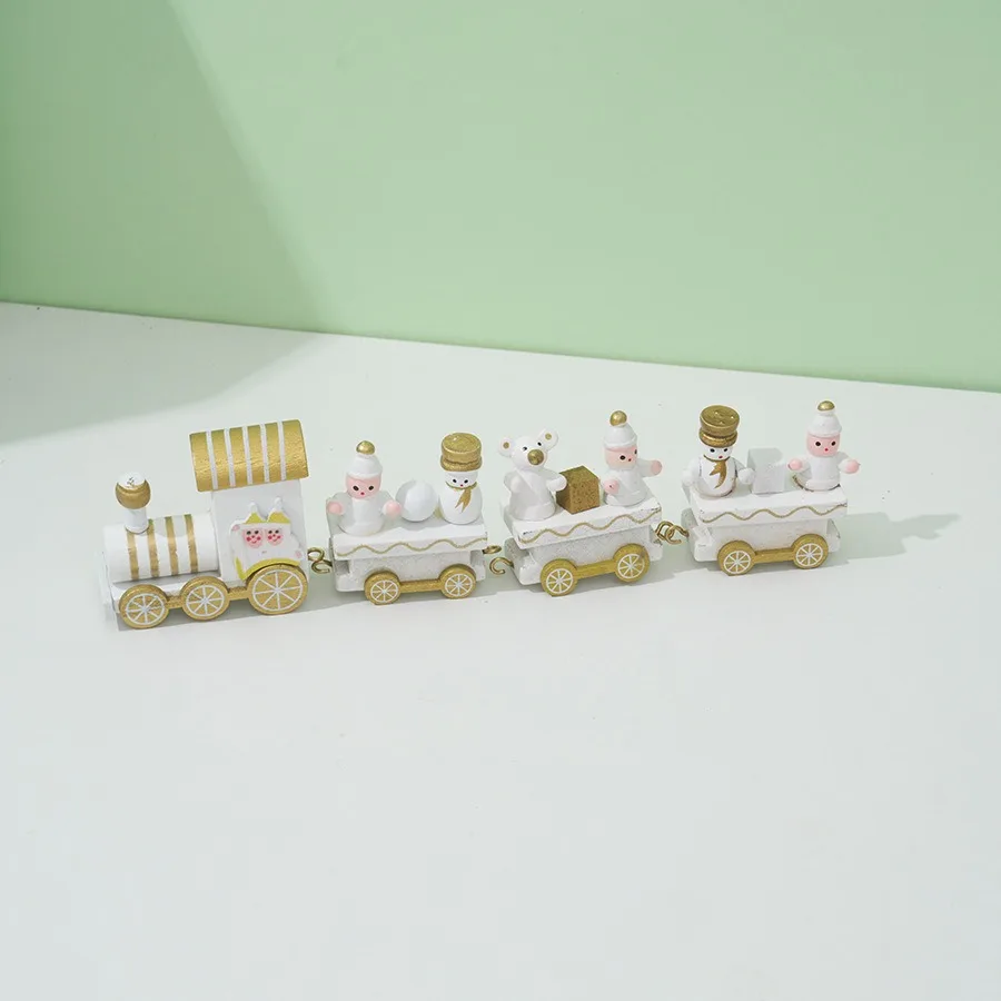 Christmas Train Painted Wooden - Top Kids Xmas Toys 评论和价格