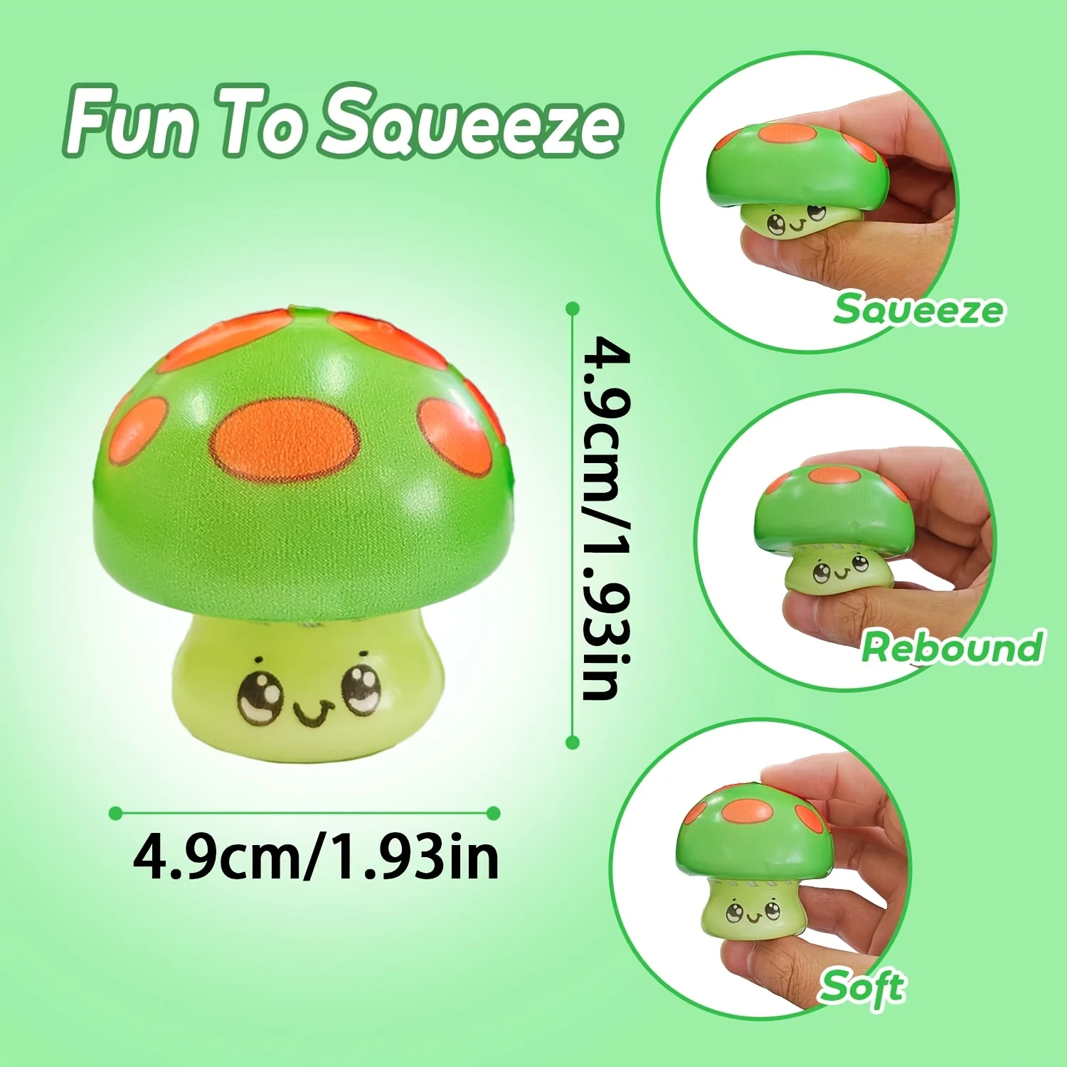 Mushroom Squeeze Toy 1pc, Slow - Kids Toys Bag 评论和价格