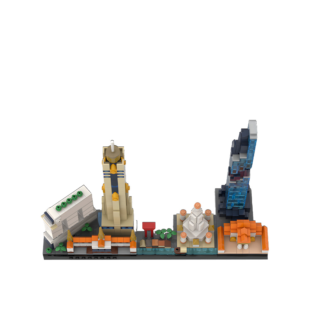 Gobricks MOC Bangkok Skyline B - Kids Toys Bangkok 评论和价格