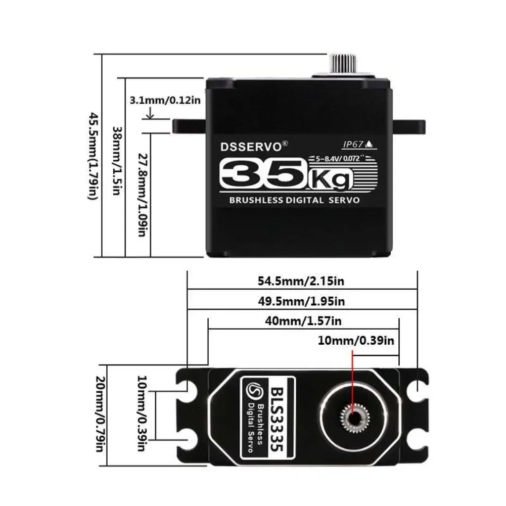 35KG BLS3335 Digital Servo Mot - Kids Toys Remote Car 评论和价格