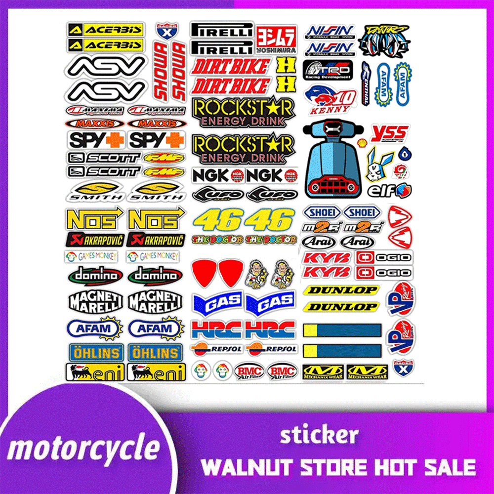 Motorcycle Stickers MotorBike  - Kids Toys Logo 评论和价格
