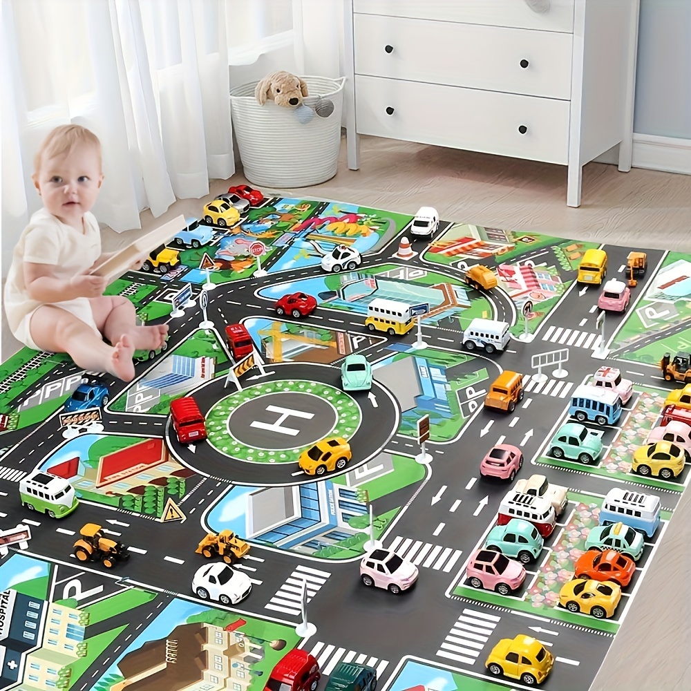 1pc, City Traffic Play Mat, La - Kids Toys Car 评论和价格
