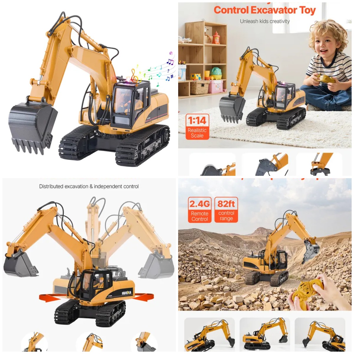 Remote Control Excavator Toy 1 - Kids Toys Channel 评论和价格