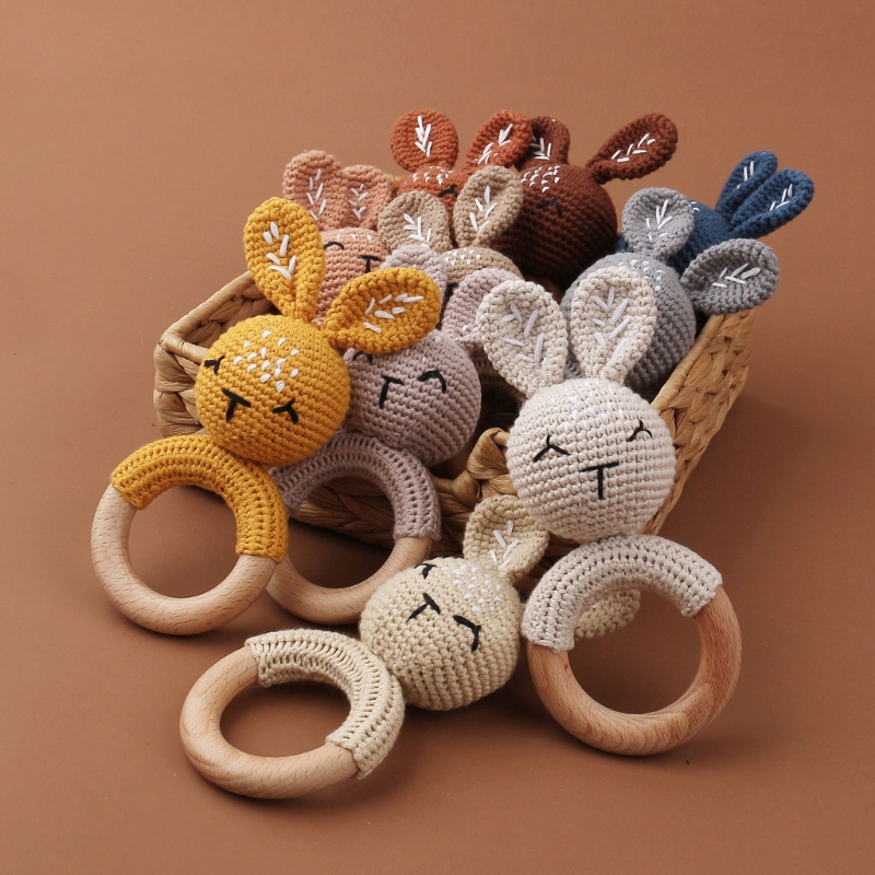 Bunny Baby Wooden Teether Croc - Kids Toys Logo 评论和价格