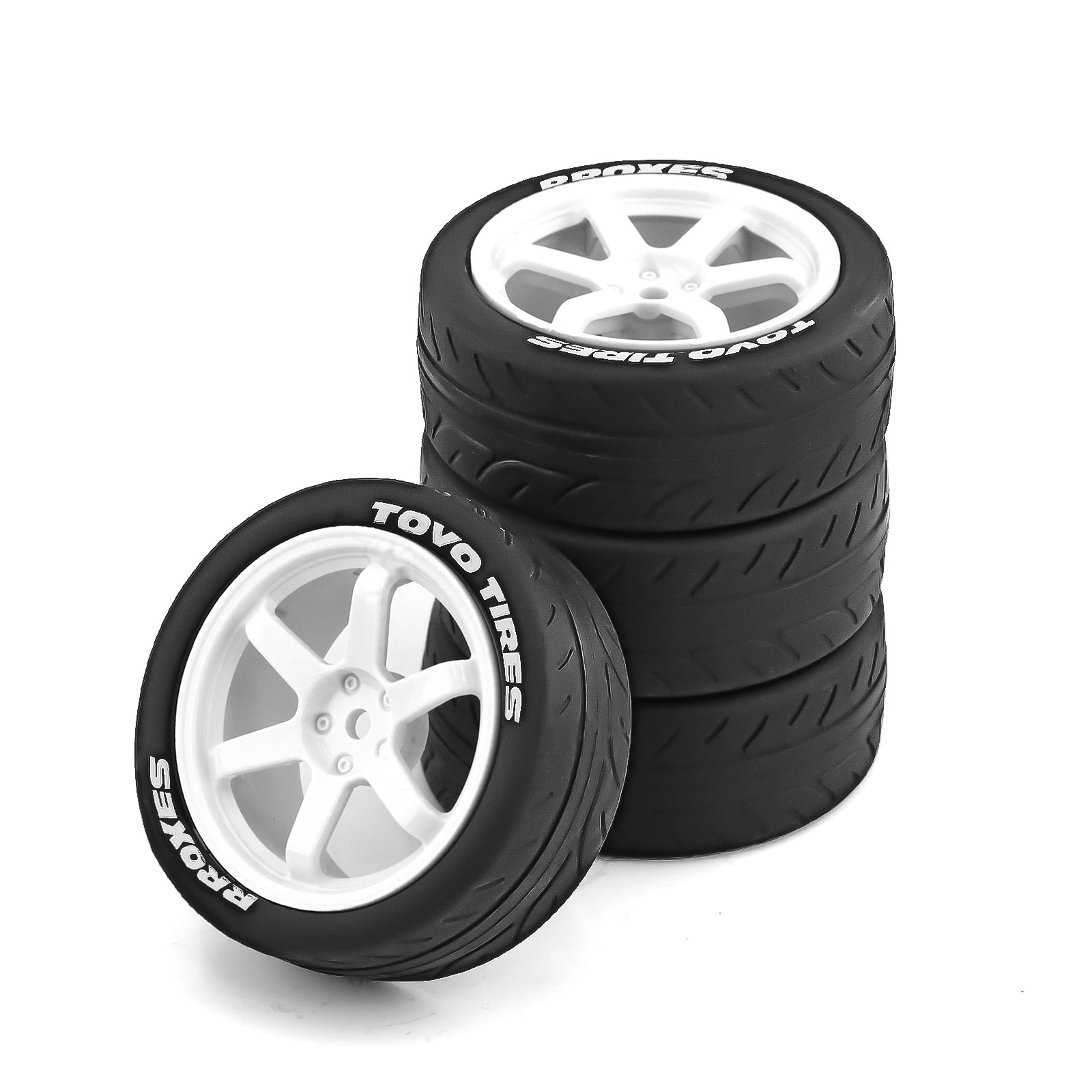 1/10 RC On Road Tires Rubber R - Kids Toys Remote Car 评论和价格