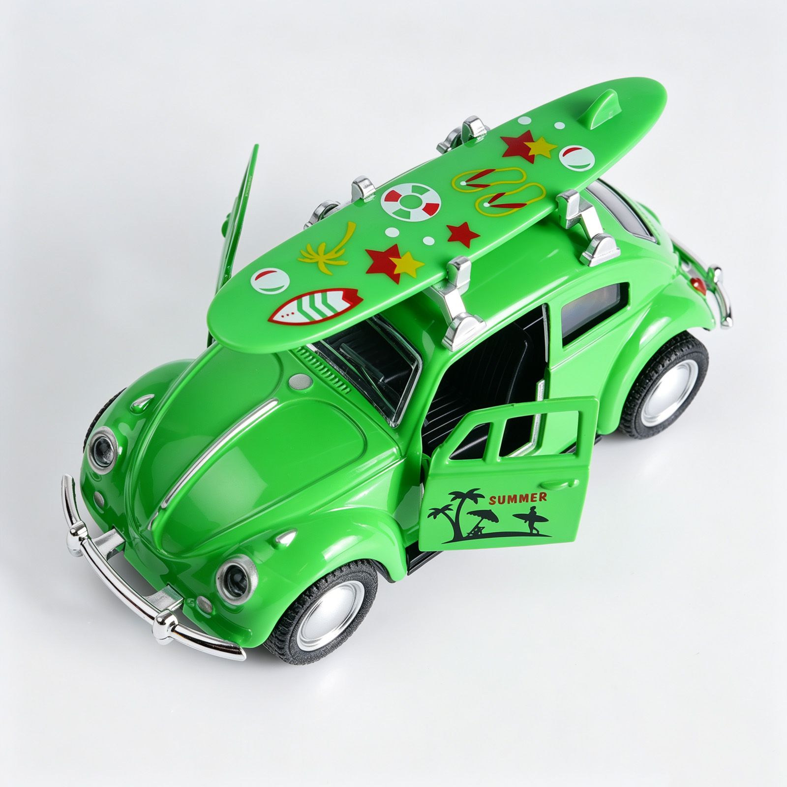 Retro Green Beetle Diecast Car - Kids Toys Car 评论和价格